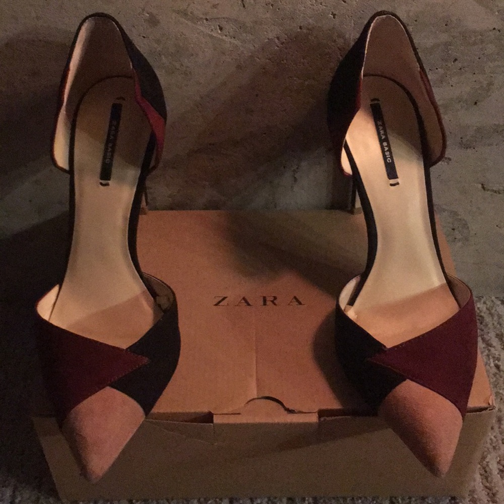 Zara Basic Contrast Heels - Picture 6 of 8